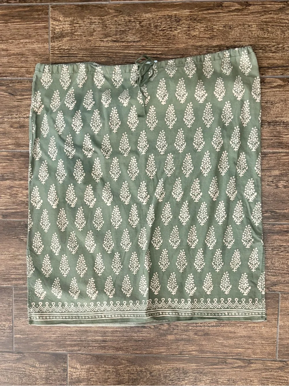 Abercrombie & Fitch Olive Green Printed Mini Skirt